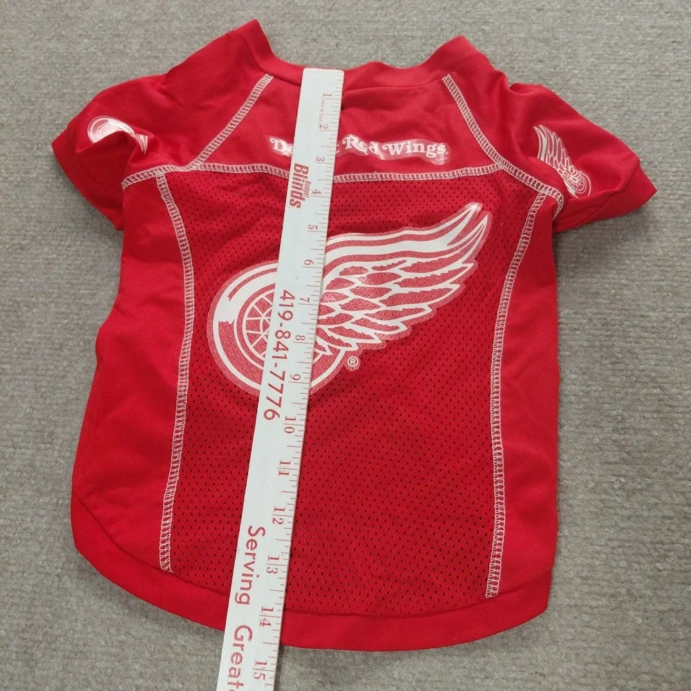 Hunter Detroit Red Wings Mesh DOG Hockey Jersey Shirt Size LARGE